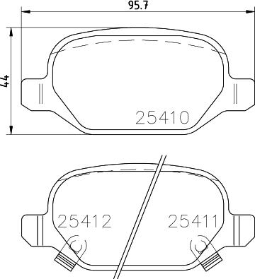 HELLA 8DB 355 023-271 - Kit pastiglie freno, Freno a disco www.autoricambit.com