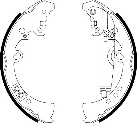 HELLA 8DB 355 022-591 - Kit freno, freni a tamburo www.autoricambit.com