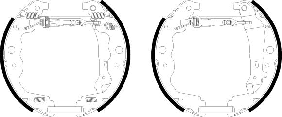 HELLA 8DB 355 022-561 - Kit freno, freni a tamburo www.autoricambit.com