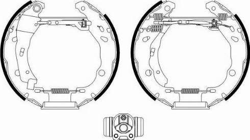 HELLA 8DB 355 022-601 - Kit freno, freni a tamburo www.autoricambit.com