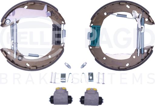 HELLA 8DB 355 022-611 - Kit freno, freni a tamburo www.autoricambit.com