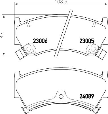 HELLA 8DB 355 027-401 - Kit pastiglie freno, Freno a disco www.autoricambit.com