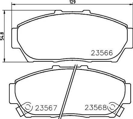 HELLA 8DB 355 009-981 - Kit pastiglie freno, Freno a disco www.autoricambit.com