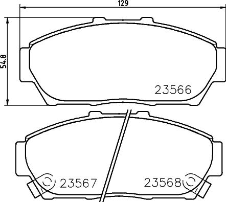 HELLA 8DB 355 027-681 - Kit pastiglie freno, Freno a disco www.autoricambit.com