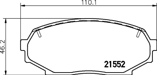 HELLA 8DB 355 027-051 - Kit pastiglie freno, Freno a disco www.autoricambit.com