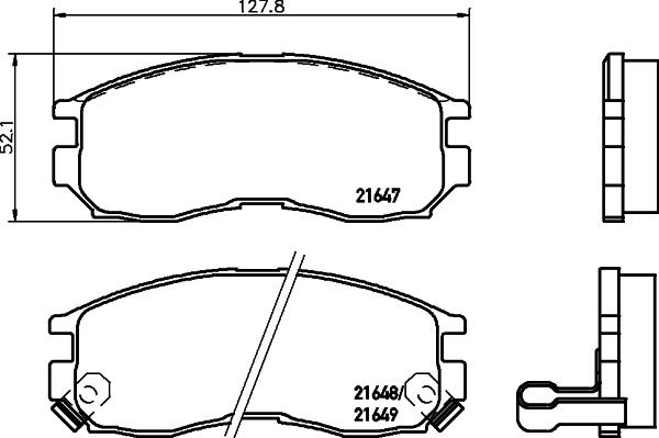 HELLA 8DB 355 027-111 - Kit pastiglie freno, Freno a disco www.autoricambit.com