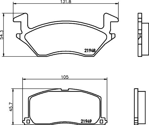 HELLA 8DB 355 027-391 - Kit pastiglie freno, Freno a disco www.autoricambit.com