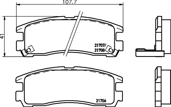 HELLA 8DB 355 027-241 - Kit pastiglie freno, Freno a disco www.autoricambit.com