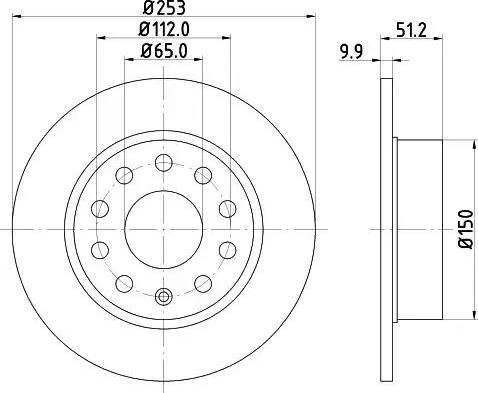 HELLA 8DD 355 109-591 - Discofreno www.autoricambit.com