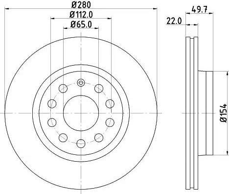 HELLA 8DD 355 109-551 - Discofreno www.autoricambit.com