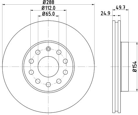 HELLA 8DD 355 109-582 - Discofreno www.autoricambit.com