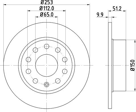 HELLA 8DD 355 124-431 - Discofreno www.autoricambit.com