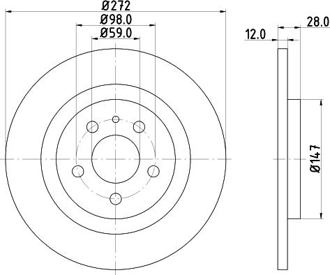 HELLA 8DD 355 109-151 - Discofreno www.autoricambit.com