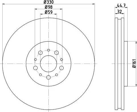 HELLA 8DD 355 109-381 - Discofreno www.autoricambit.com