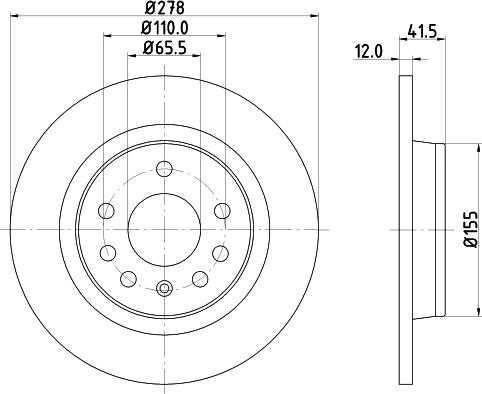 HELLA 8DD 355 109-211 - Discofreno www.autoricambit.com