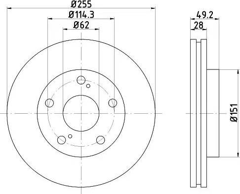 HELLA 8DD 355 104-911 - Discofreno www.autoricambit.com