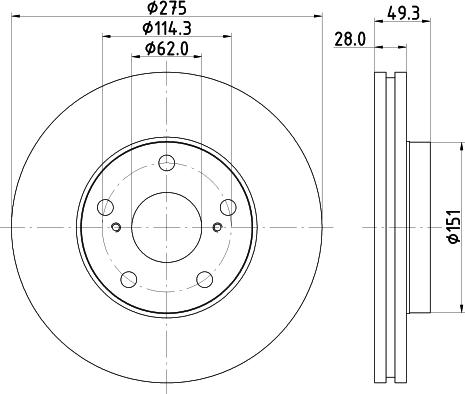 HELLA 8DD 355 104-931 - Discofreno www.autoricambit.com