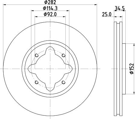 HELLA 8DD 355 104-971 - Discofreno www.autoricambit.com