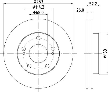 HELLA 8DD 355 104-561 - Discofreno www.autoricambit.com