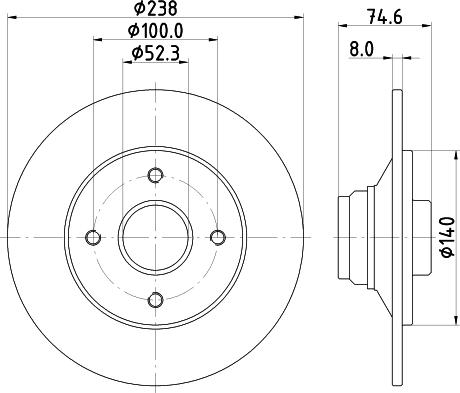 HELLA 8DD 355 124-171 - Discofreno www.autoricambit.com