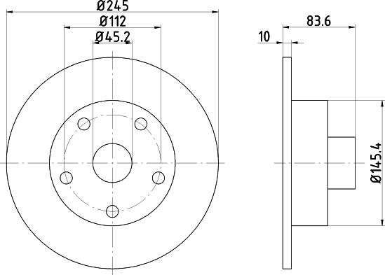 HELLA 8DD 355 104-231 - Discofreno www.autoricambit.com