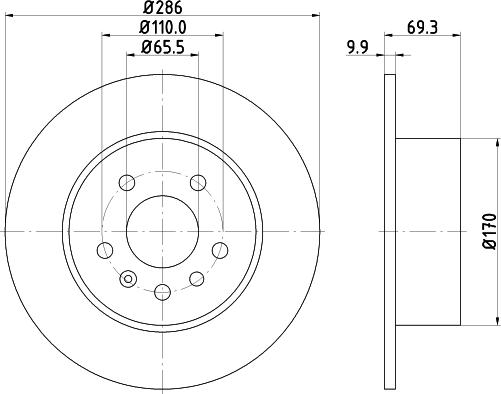 HELLA 8DD 355 104-701 - Discofreno www.autoricambit.com