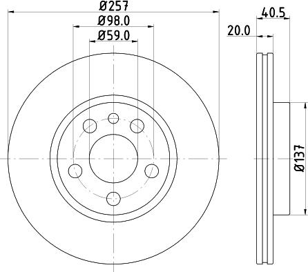 HELLA 8DD 355 105-621 - Discofreno www.autoricambit.com