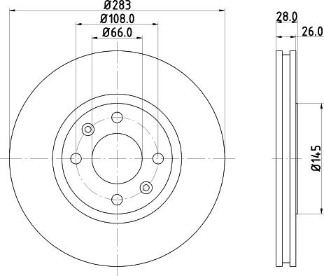 HELLA 8DD 355 105-051 - Discofreno www.autoricambit.com