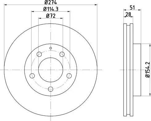 HELLA 8DD 355 105-081 - Discofreno www.autoricambit.com