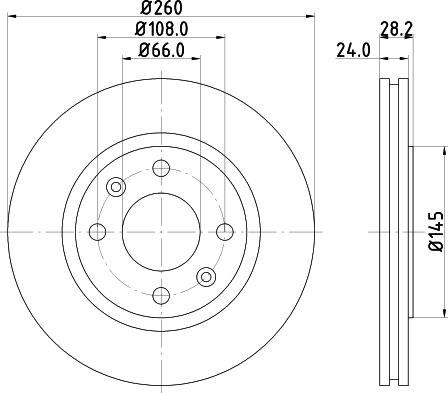 HELLA 8DD 355 105-031 - Discofreno www.autoricambit.com