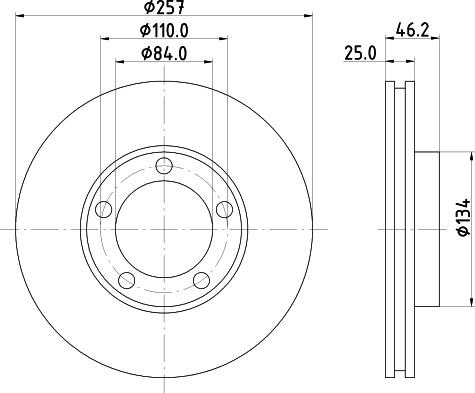 HELLA 8DD 355 134-041 - Discofreno www.autoricambit.com