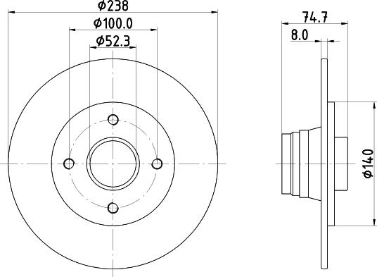 HELLA 8DD 355 105-271 - Discofreno www.autoricambit.com