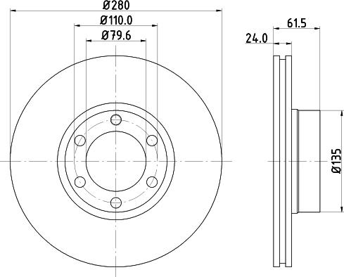 HELLA 8DD 355 106-611 - Discofreno www.autoricambit.com