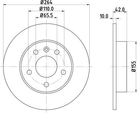 HELLA 8DD 355 106-111 - Discofreno www.autoricambit.com