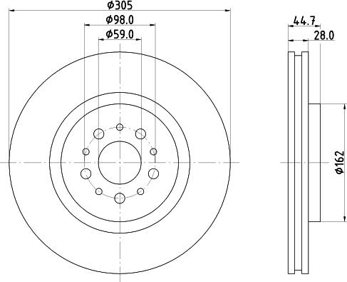 HELLA 8DD 355 106-171 - Discofreno www.autoricambit.com