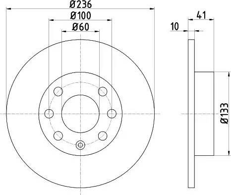 HELLA 8DD 355 100-411 - Discofreno www.autoricambit.com