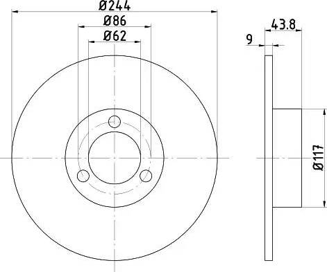 HELLA 8DD 355 100-481 - Discofreno www.autoricambit.com