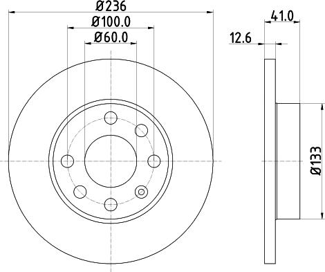 HELLA 8DD 355 100-431 - Discofreno www.autoricambit.com