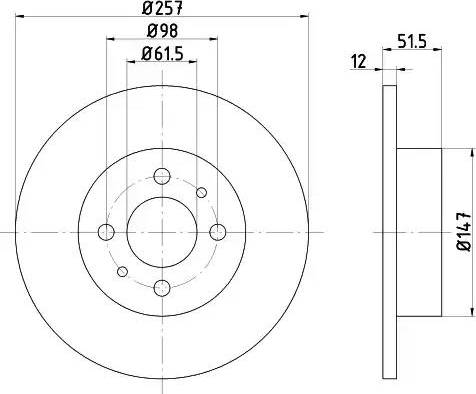 HELLA 8DD 355 100-691 - Discofreno www.autoricambit.com