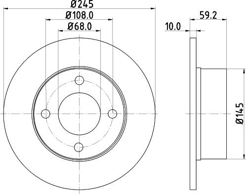 HELLA 8DD 355 100-601 - Discofreno www.autoricambit.com