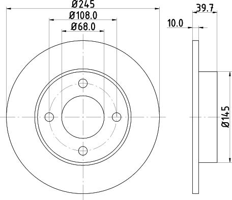 HELLA 8DD 355 100-621 - Discofreno www.autoricambit.com