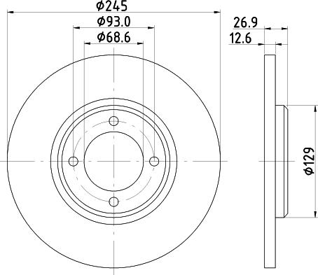 HELLA 8DD 355 100-021 - Discofreno www.autoricambit.com