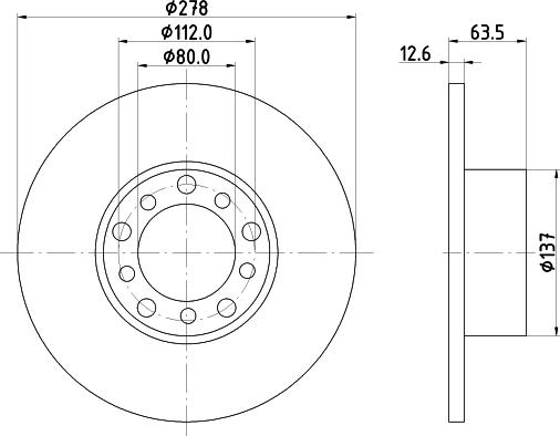 HELLA 8DD 355 100-071 - Discofreno www.autoricambit.com