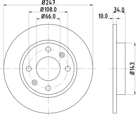 HELLA 8DD 355 100-841 - Discofreno www.autoricambit.com