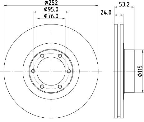 HELLA 8DD 355 100-331 - Discofreno www.autoricambit.com