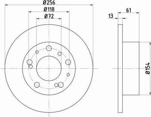 HELLA 8DD 355 100-701 - Discofreno www.autoricambit.com