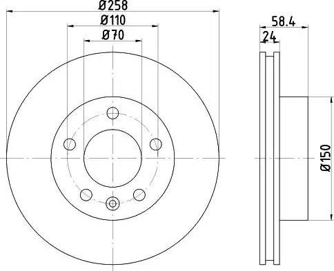 HELLA 8DD 355 101-421 - Discofreno www.autoricambit.com