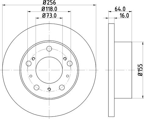 HELLA 8DD 355 101-121 - Discofreno www.autoricambit.com