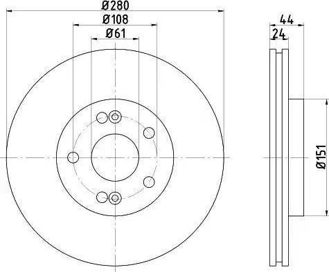 HELLA 8DD 355 108-631 - Discofreno www.autoricambit.com