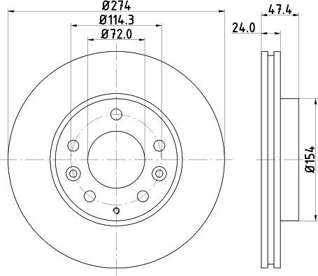 HELLA 8DD 355 108-161 - Discofreno www.autoricambit.com